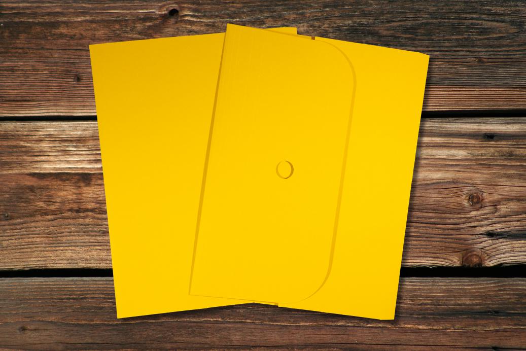 Ordnungsmappen 320x245 mm Goldgelb 320 g/qm